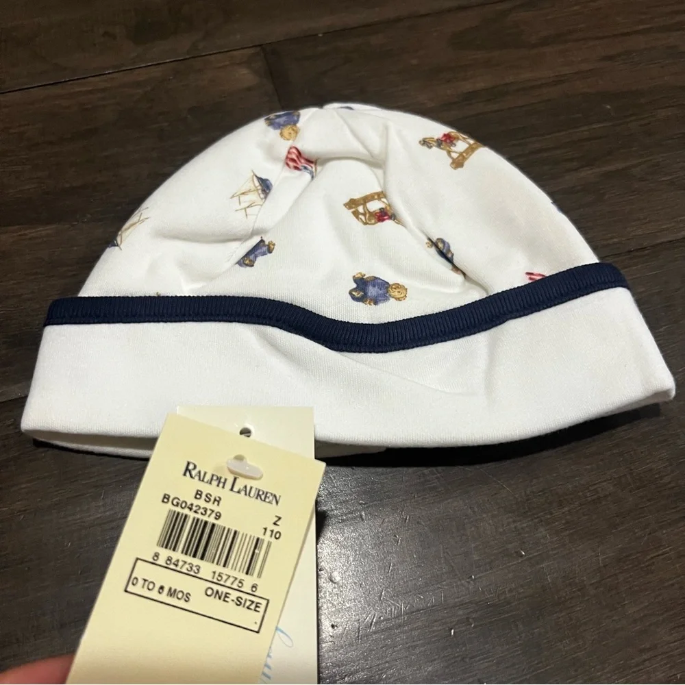 Ralph Lauren American Teddy Print Onsie